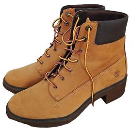 Stivali Timberland da Donna in Pelle Gialla