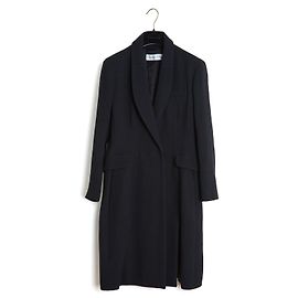 Cappotto Bar Christian Dior Crêpe di Lana Nero