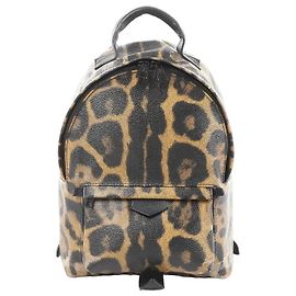 Louis Vuitton Palm Springs PM Animal Print Backpack in Brown x Black M52020