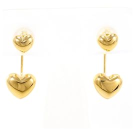 Autre Marque Pendientes de botón en oro amarillo de 18K