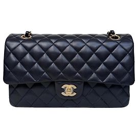 Bolso Chanel Classic Double Flap Medium Piel de Cordero Negra