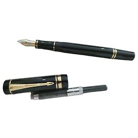 Autre Marque Parker Duofold Anniversary International Füllfederhalter Schwarz und Gold