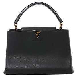 Borsa Louis Vuitton Capucines MM Parnassea in Nero M48864