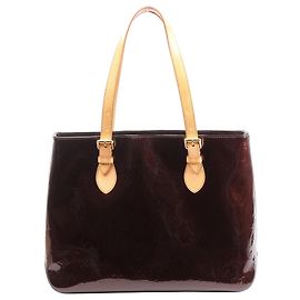 Borsa a spalla Louis Vuitton Brentwood in pelle Vernis, Amarante Purple M91994