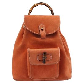 Gucci Vintage Bamboo Suede Mini