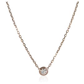 Pingente Cartier D'amour Ouro Rosa Diamante Modelo Grande