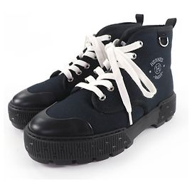 Hermès Itineraire Canvas High Cut Sneakers 36