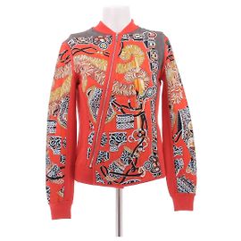 Hermès Red Silk Jacket Vest