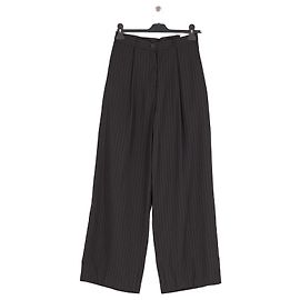 Autre Marque THE FRANKIE SHOP Pantalones negros wide leg cintura alta