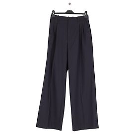 High Pantalon en laine noir