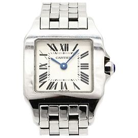 Reloj para mujer Cartier Santos Demoiselle SM W25064Z5 Esfera Marfil