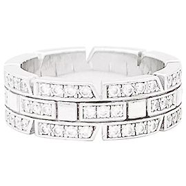 Anello Cartier in oro bianco, diamanti 'Tank Française'.