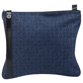 Bulgari Bvlgari Logomania Canvas with Leather