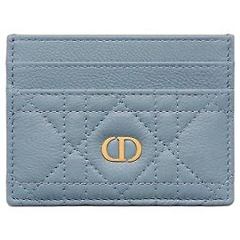Dior Caro Freesia Porta-cartões Azul Celeste