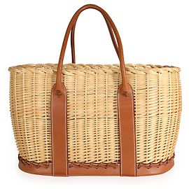 Hermès Fauve Barenia Wicker Osier Garden Party 36