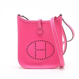 Hermès Evelyne 16 TPM Epsom Leather Hobo Crossbody Rose Tyrien