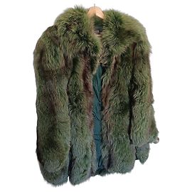 Loewe Grüner Ledermantel