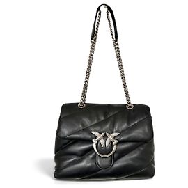Pinko New Love Bag Puff Maxi Quilt New Buckle Media Shoulder Bag