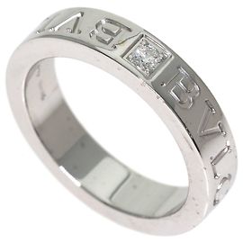 Bulgari Anello Bvlgari Double Logo 1P Diamante