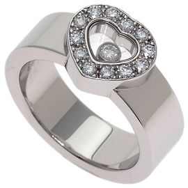 Chopard Happy Diamonds Band Ring in 18K White Gold