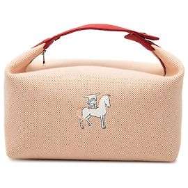 Funda Cabriole Hermès Orange Large Toile Bride A Brac