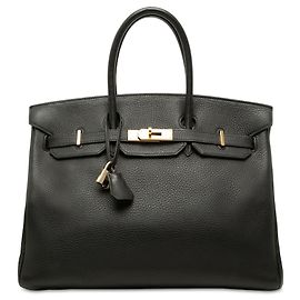 Hermès Black Togo Birkin Retourne 35