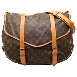 Louis Vuitton Brown Monogram Saumur 43
