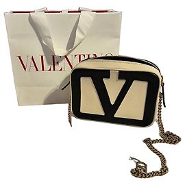 Valentino Garavani Viva Superstar VLOGO Leather Shoulder Bag