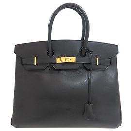 Hermès Hermes Birkin 35 Handtasche in Schwarz