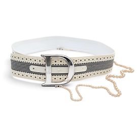 NOVA CINTURA CHRISTIAN DIOR FIVELA LOGO CD PIED DE POULE T90 GALLIANO BELT