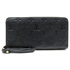 NEUF PORTEFEUILLE LOUIS VUITTON ZIPPY M61864 CUIR MONOGRAM EMPREINTE WALLET
