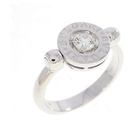 Bulgari Anel Bvlgari Bvlgari 750 White Gold Diamond Tamanho 12.5