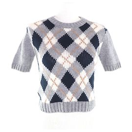 Top in maglia in cashmere Prada