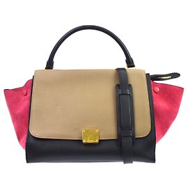 Céline Celine Tricolor Trapeze Leather Medium