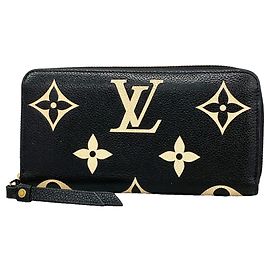 Carteira Zippy Louis Vuitton Monogram Empreinte Bicolor