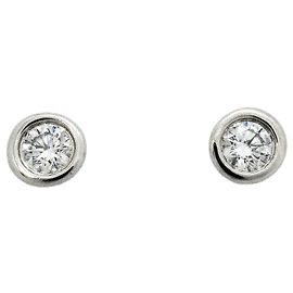 Autre Marque Tiffany & Co. By the Yard Platin-Stecker-Ohrringe