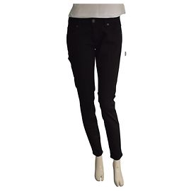 Burberry London England Schwarze Skinny Low-Rise Jeans W29