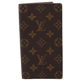 Louis Vuitton Porte Valeurs Checkbook Monogram Canvas