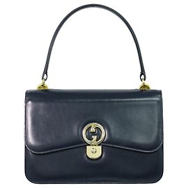 Gucci Vintage Top Handle Flap Leather with Chain Detail Small