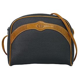 Borsa a tracolla Christian Dior CD in tela e pelle