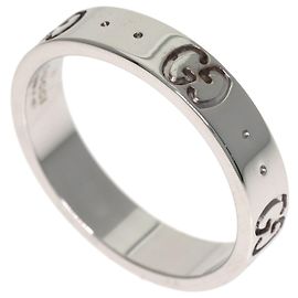 Anel Gucci Icon #9 em ouro branco 18K