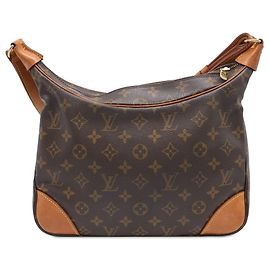 Bolsa de Ombro Louis Vuitton Monogram Boulogne 30 Castanha