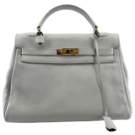 Hermès Kelly Retourné 32 — Veau Grainé Blanc, circa 1965