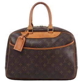 Borsa a mano Louis Vuitton Deauville Monogram Canvas in Brown M47270
