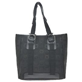 Salvatore Ferragamo Gancini Tote Canvas