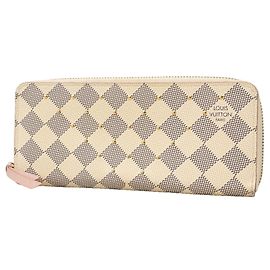 Louis Vuitton Damier Azur Portefeuille Clemence Long Wallet