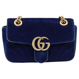 Gucci GG Marmont Matelassé Velvet Small