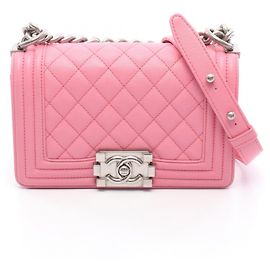 Chanel Boy Small Handbag in Pink