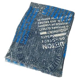 Louis Vuitton Men's Blue Scarf