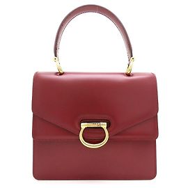 Céline Borsa Celine Double Flap in rosso vino